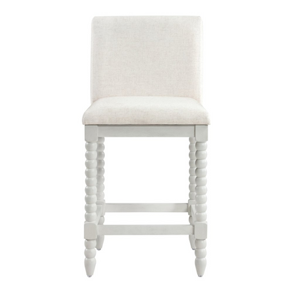 Start2Finish Kaylee 26-inch spindle counter stool with wooden seat and spindle backrest, ideal for kitchen or bar seating.