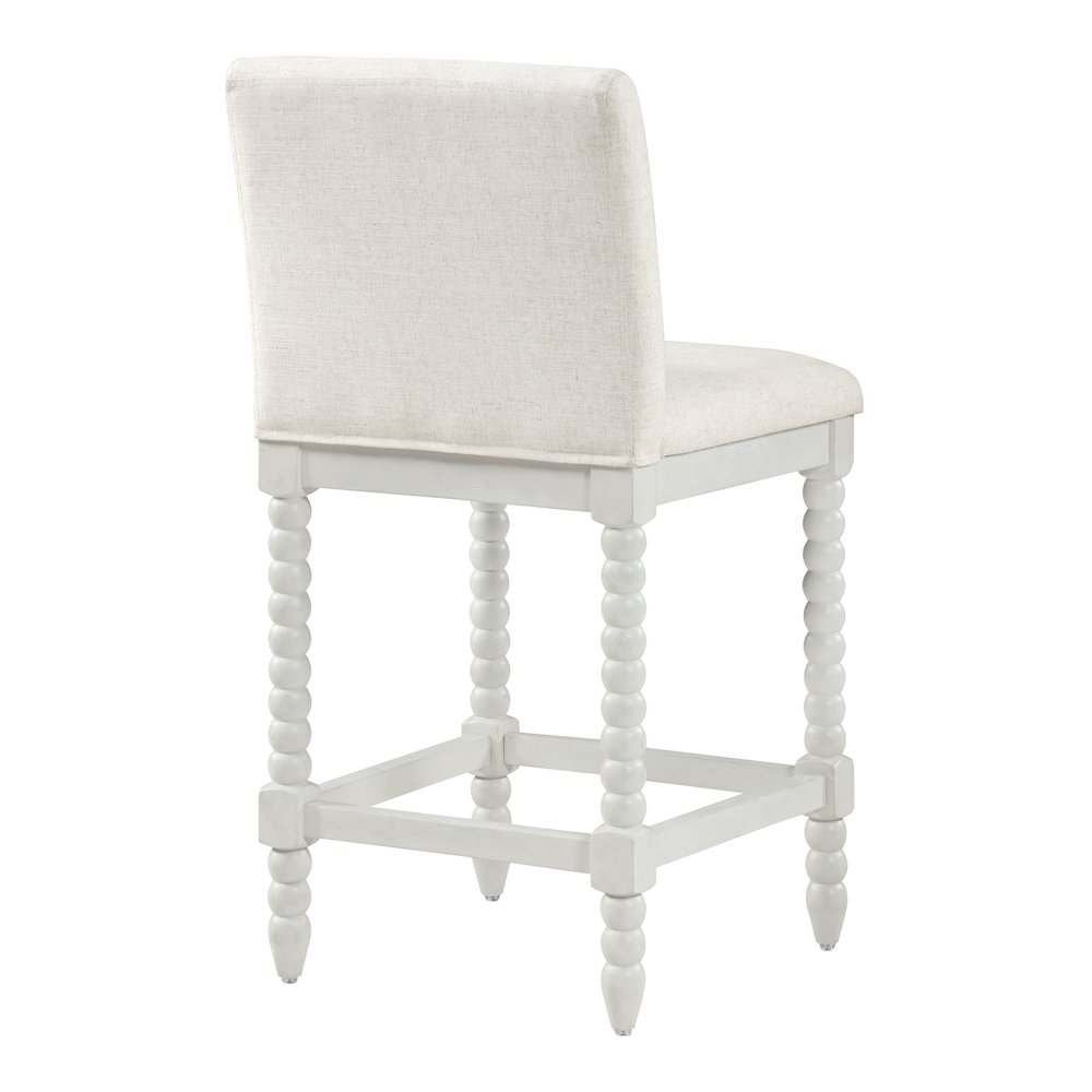 Start2Finish Kaylee 26-inch spindle counter stool with wooden seat and spindle-backed design, perfect for kitchen or bar area.