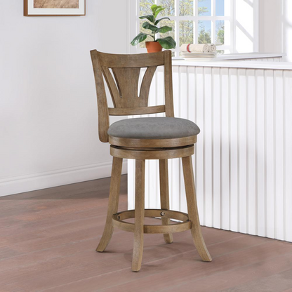 Start2Finish Miller counter stool with wooden legs and a cushioned seat, ideal for kitchen or bar area.