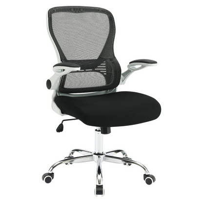 Start2Finish mesh back manager’s office chair with adjustable armrests and ergonomic design, suitable for executive workspace.