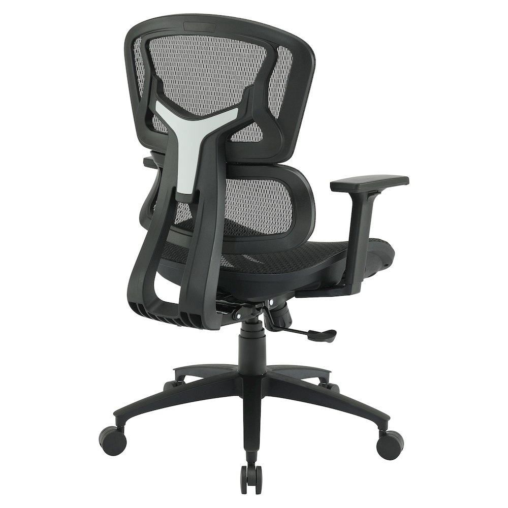 Start2Finish mesh back manager’s chair with adjustable height and ergonomic design, featuring a supportive mesh seat and backrest.