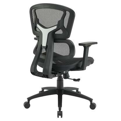 Start2Finish mesh back manager’s chair with adjustable height and ergonomic design, featuring a supportive mesh seat and backrest.