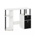Start2Finish JAYA computer study desk in white and black with bin drawers, modern furniture for home or office workspace.