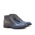 Magenta Apple David Monti Chukkas in leather, featuring a classic ankle-high design and stylish laces.