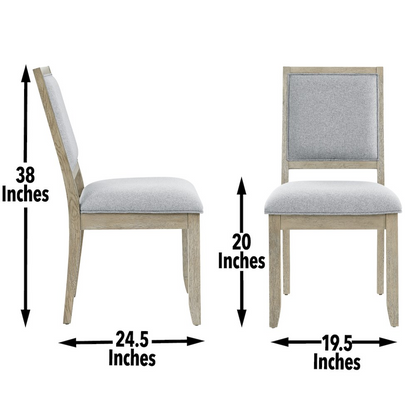 Gray Carena Side Chair by Start2Finish with sleek modern design and wooden legs, suitable for dining or office spaces.