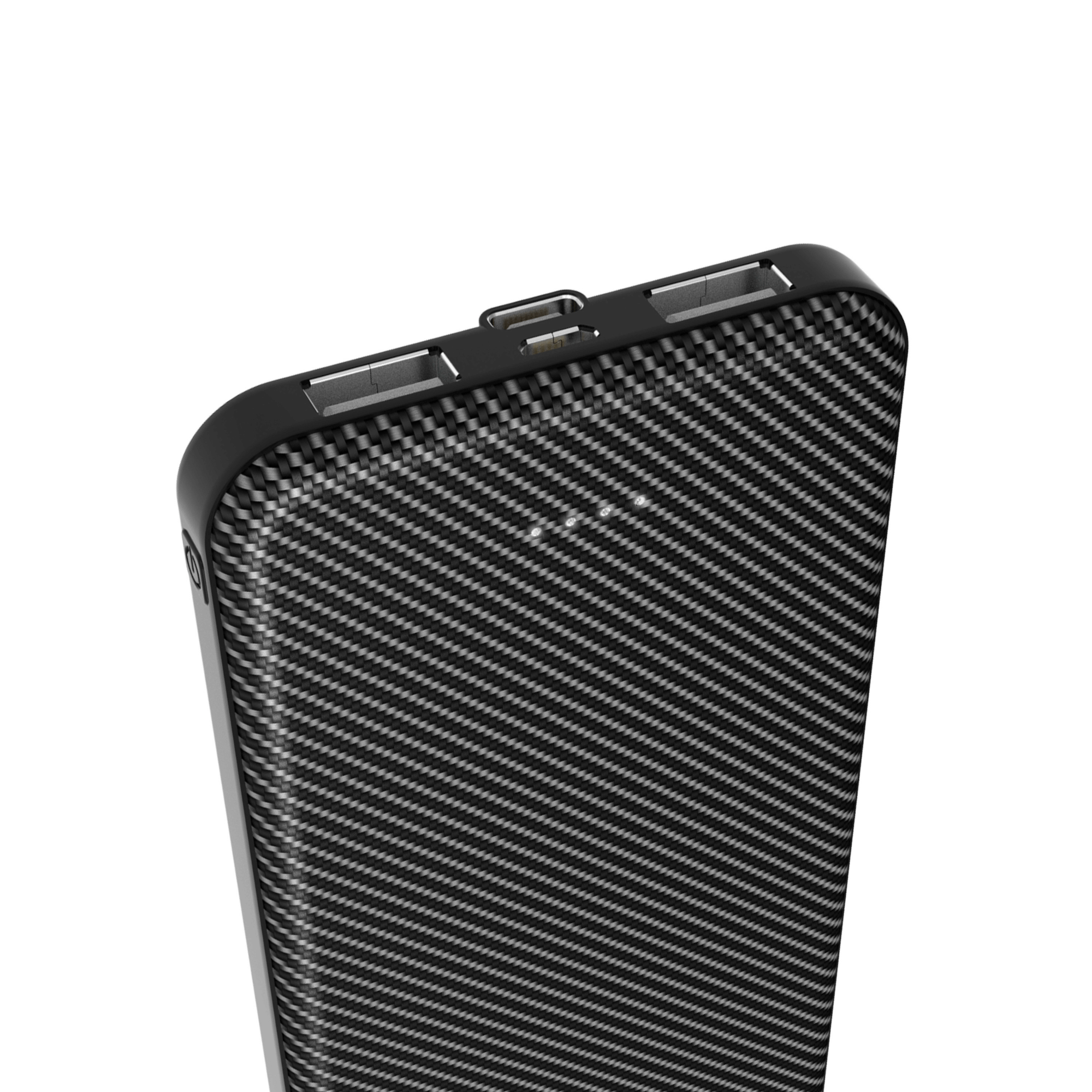 Sky Iapetus Xyst Super Slim 10000mAh dual USB power bank for mobile and laptop charging, sleek portable design