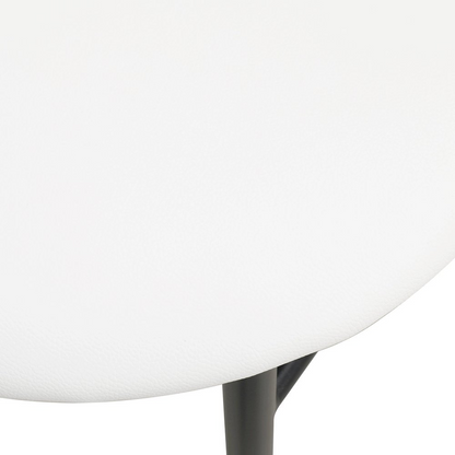 Pair of white modern bar stools from the Lume Collection by Start2Finish, featuring sleek contemporary design and sturdy construction.