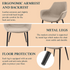 Modern leather dining arm chair in taupe with sleek design and armrests, from the Markley collection by Start2Finish.