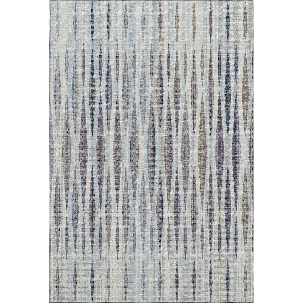 Start2Finish Mayfield Ocean 8x10 machine washable rug with intricate pattern and soft texture, ideal for living rooms or bedrooms.
