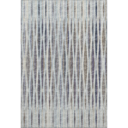 Start2Finish Mayfield Ocean 8x10 machine washable rug with intricate pattern and soft texture, ideal for living rooms or bedrooms.