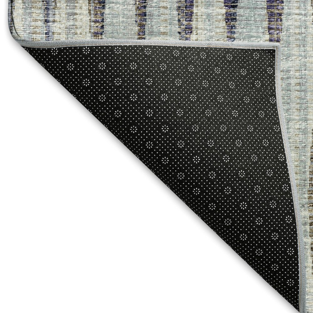 Start2Finish Mayfield Ocean 8x10 machine washable rug with a textured blue design, perfect for modern living spaces.