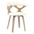 Modern wooden dining chair from Start2Finish with a sleek design and light wood finish, suitable for contemporary dining rooms.