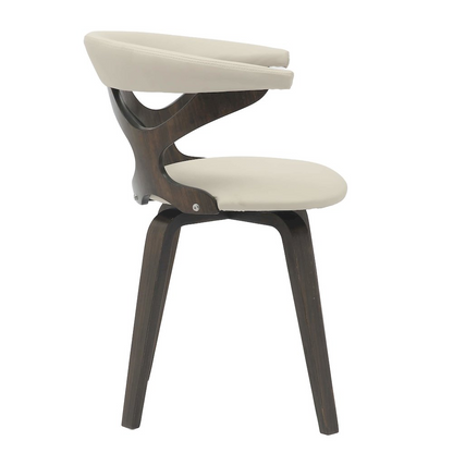 Modern wooden dining chair from Start2Finish with a sleek design and light wood finish, showcasing a comfortable seat and stylish backrest.