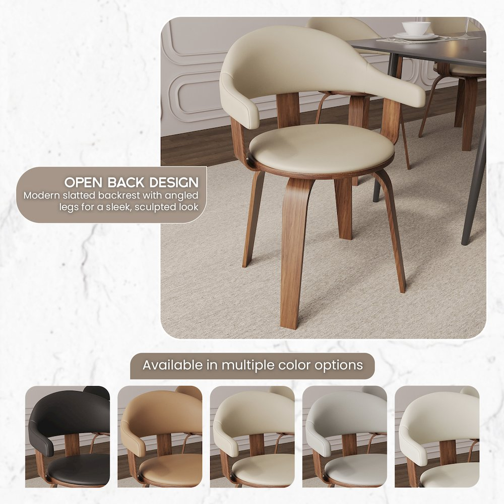 Modern wooden dining chair from Start2Finish with sleek design, smooth finish, and sturdy wooden legs for comfortable seating.