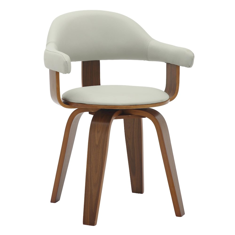 Modern wooden dining chair from Start2Finish with a sleek design, featuring a curved wooden backrest and sturdy legs.