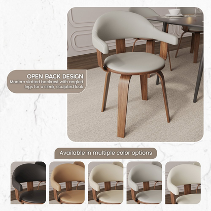Modern wooden dining chair from Start2Finish with a sleek design, featuring a smooth wooden seat and sturdy legs.
