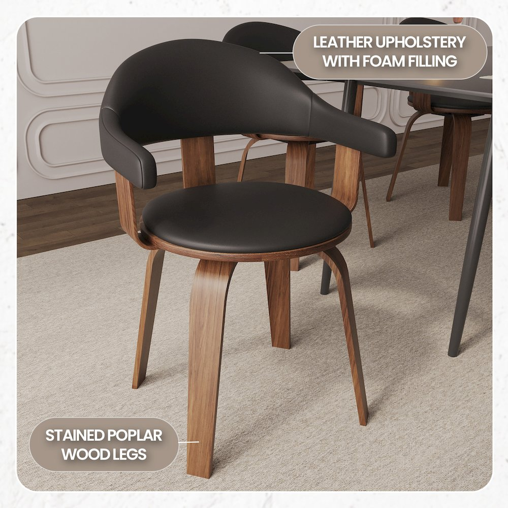 Modern wooden dining chair from Start2Finish with a sleek design, featuring a smooth wooden finish and a comfortable backrest.