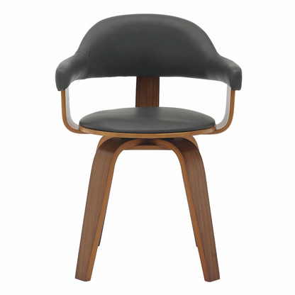 Modern wooden dining chair from Start2Finish with a sleek design and light wood finish, shown from a side angle.