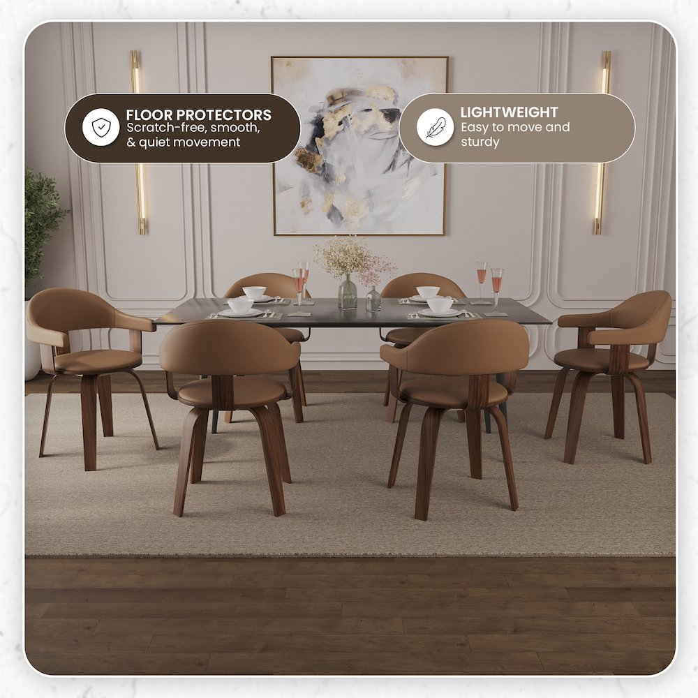 Modern wooden dining chair from Start2Finish with a sleek design, featuring a curved backrest and smooth wooden finish.