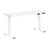 Start2Finish Primo 59-inch white sit-to-stand electric adjustable desk with a sleek modern design and smooth height adjustment.