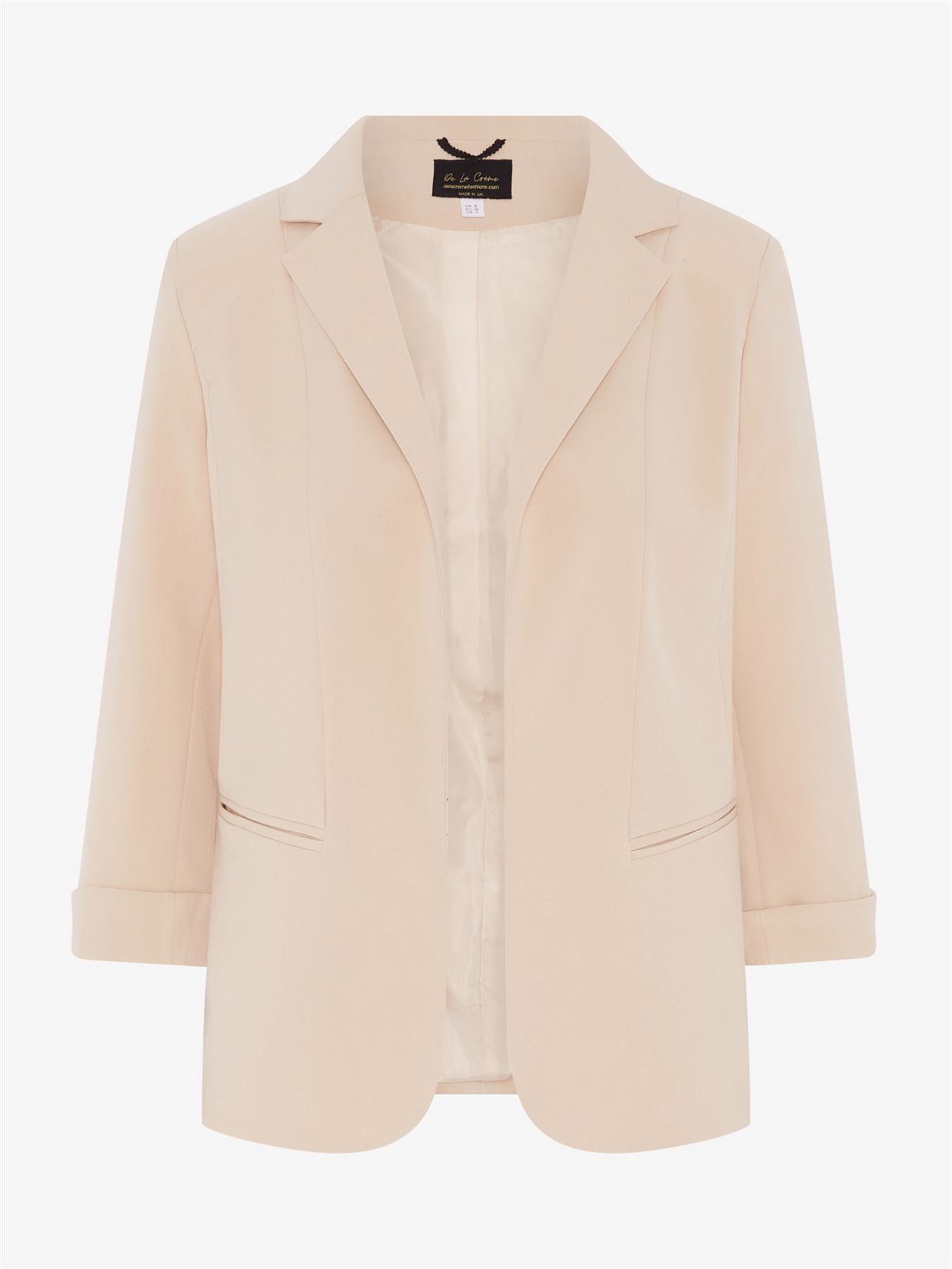 Rose Eleusis Edge to Edge Blazer, stylish tailored jacket with a sleek design, shown on a mannequin.