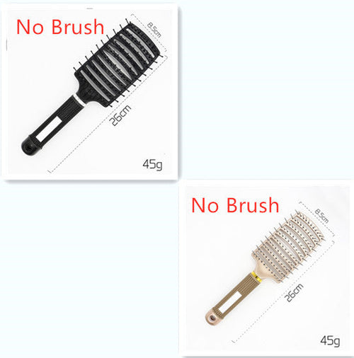 CJDropshipping anti-knot hairbrush for women, detangler brush with ergonomic handle, suitable for smooth, tangle-free hair.