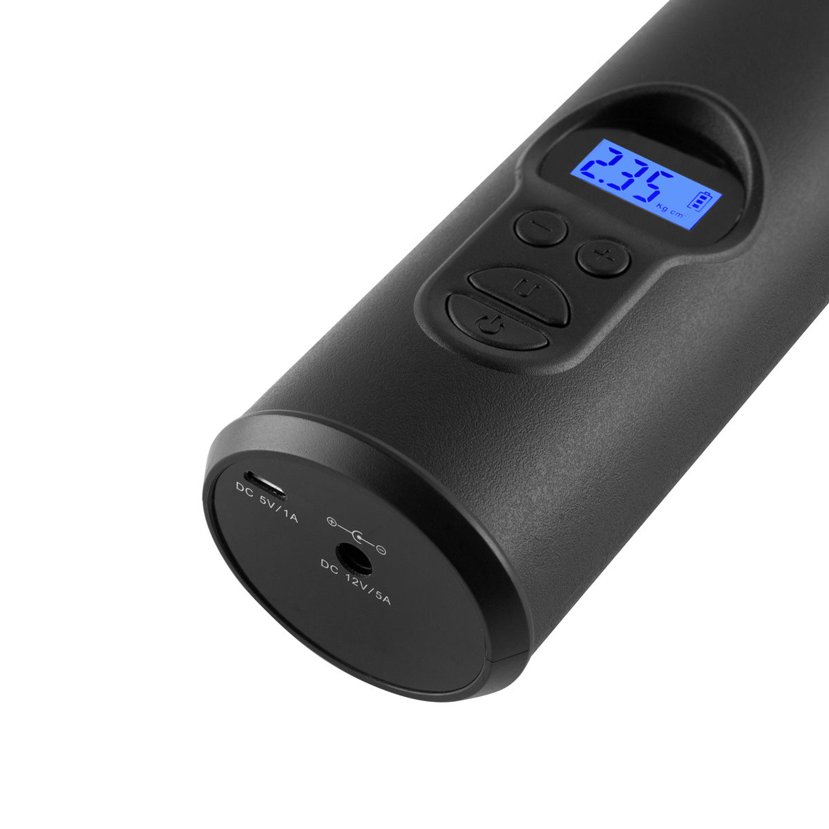 Cordless Maroon Asteria automotive tire inflator with digital air pump and compressor, portable and compact for easy tire inflation.