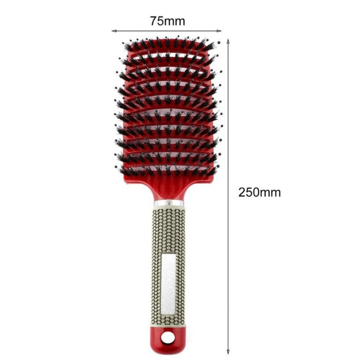 CJDropshipping anti-itch detangler hairbrush for women, with smooth bristles for gentle, tangle-free hair styling.
