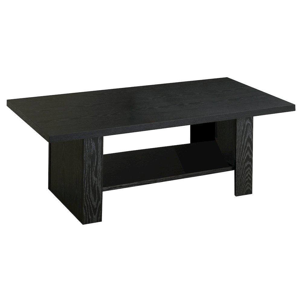 Start2Finish Rodez 3-piece black oak engineered wood coffee table set with sleek, modern design and clean lines.