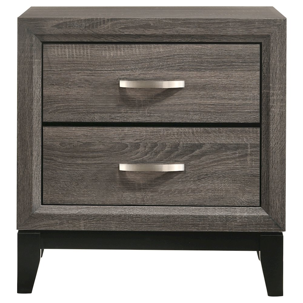 Start2Finish Watson 4-piece Queen Bedroom Set in grey oak with bed frame, dresser, mirror, and nightstands visible in the image.