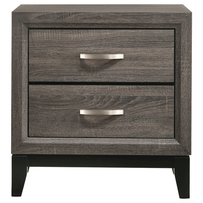 Start2Finish Watson 4-piece Queen Bedroom Set in grey oak with bed frame, dresser, mirror, and nightstands visible in the image.