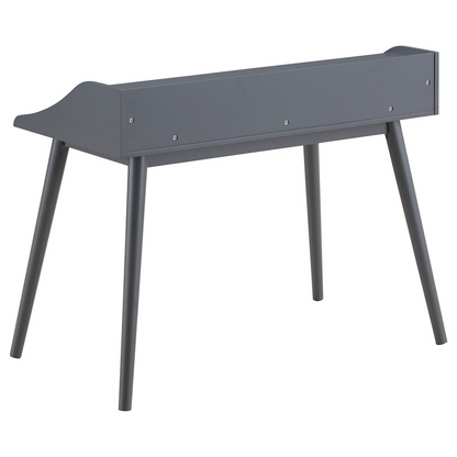 Grey Percy 45-inch writing desk with four compartments, lightweight furniture piece by Start2Finish for home or office use.