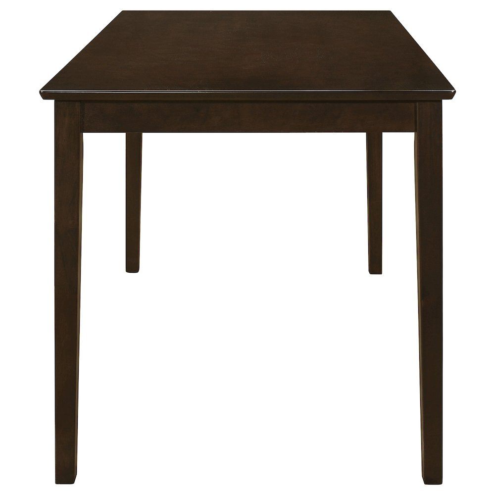 Start2Finish Guillen 5-piece rectangular dining table set in cappuccino with matching chairs, modern kitchen furniture.