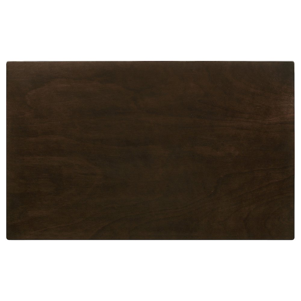 Start2Finish Guillen 5-piece rectangular dining table set in cappuccino with matching chairs and sturdy wood construction.