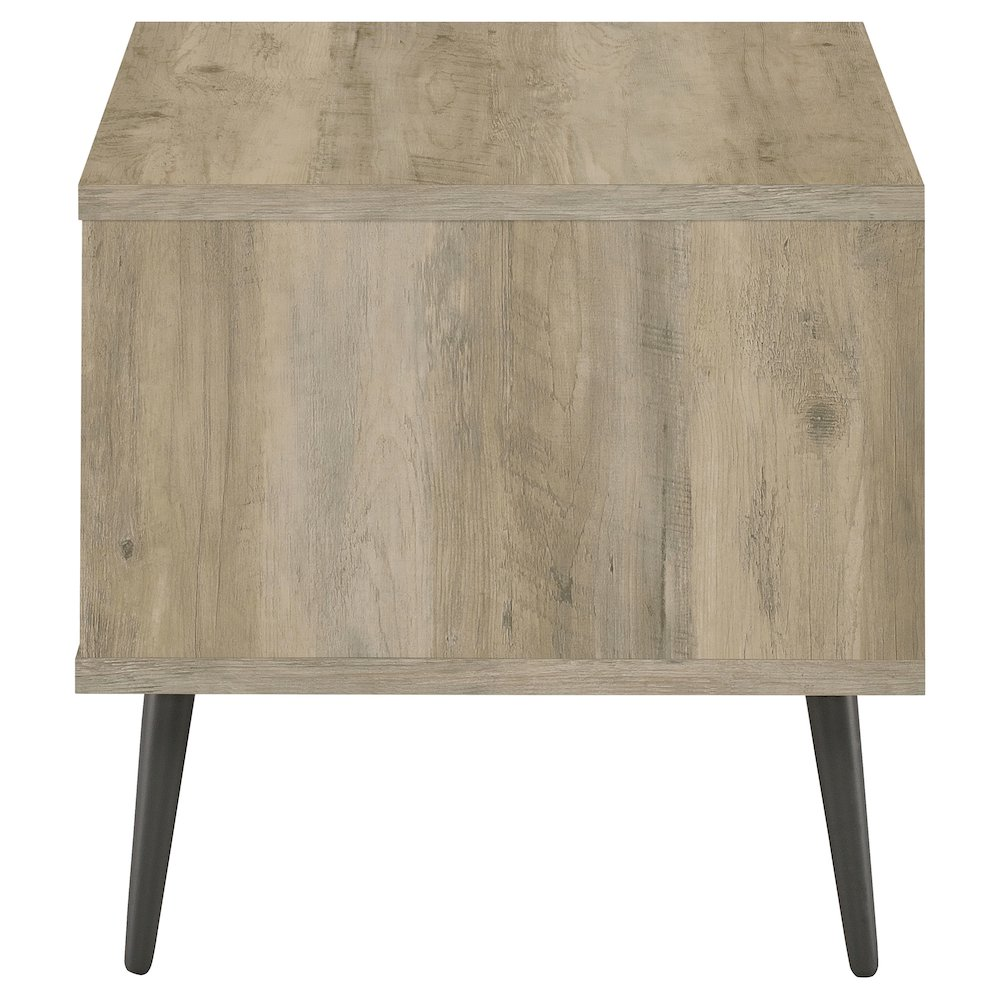 Start2Finish Welsh Square Engineered Wood Side End Table in antique pine finish with a square top and sturdy legs.