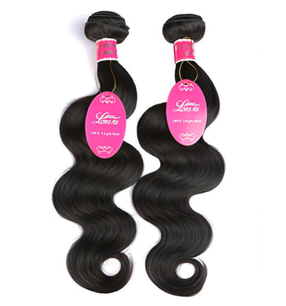 Carmine Juneberry EternaWave Brazilian wave hair wig with natural, flowing waves and dark brown color.