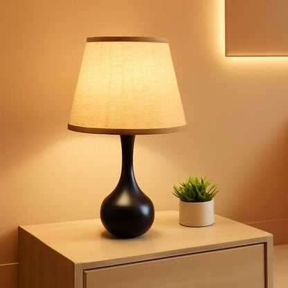 Black 16Inch Touch TableLamp Pro Nightstand Accent