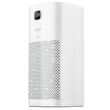Start2Finish VEVOR air purifier with H13 HEPA filter, touch control, sleep mode, child lock, suitable for home and office use.