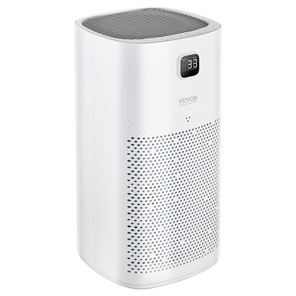 Start2Finish VEVOR air purifier with H13 HEPA filter, touch panel, sleep mode, and child lock, ideal for home and office use.