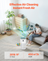 Start2Finish VEVOR air purifier with H13 HEPA filter, touch panel, child lock, sleep mode, suited for home and office use.