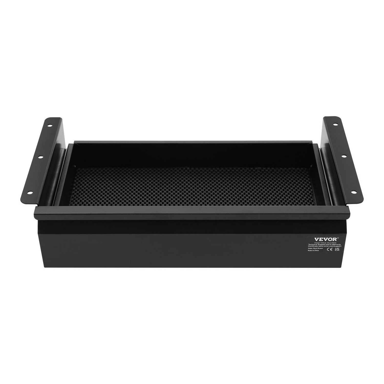 Start2Finish VEVOR 16-inch under desk drawer slide-out organizer with hidden storage, mounted under desk for office or workstation use.