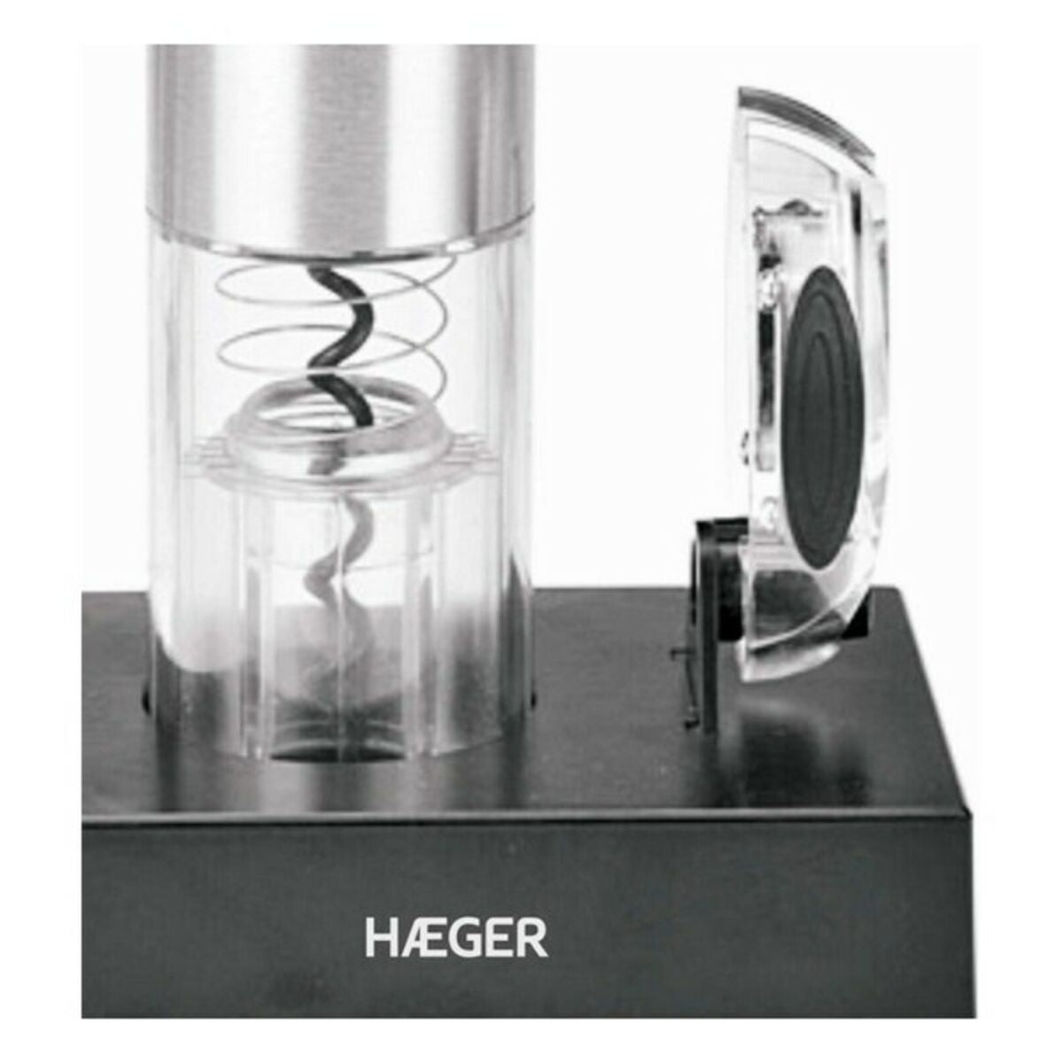 Rechargeable electric corkscrew by Bigbuy from the Haeger Lucca Pack, designed for easy wine bottle opening in the kitchen.