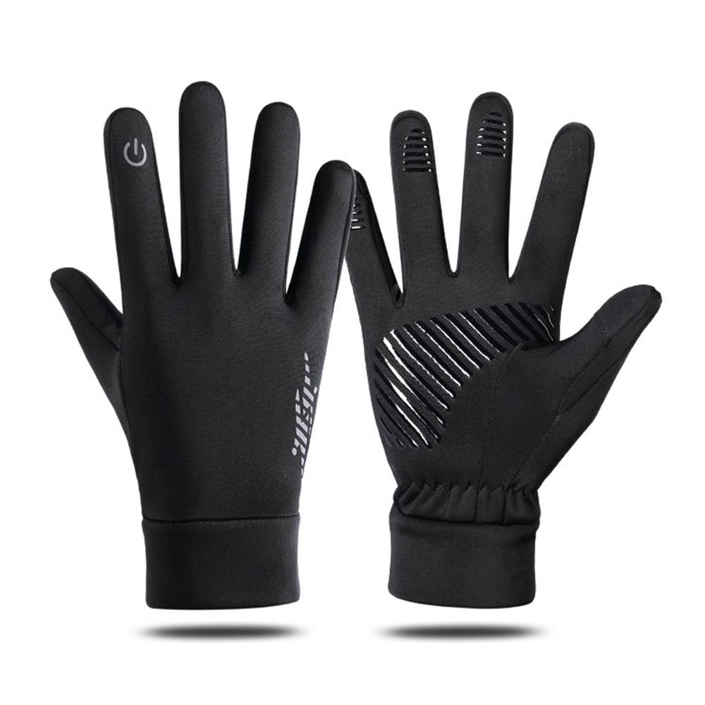 Pink Iolaus winter warm windproof touchscreen gloves for men and women, ideal for cycling and outdoor sports.