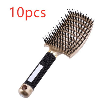 CJDropshipping anti-knot hairbrush for women, detangler hairbrush with ergonomic handle, suitable for smooth, tangle-free hair.