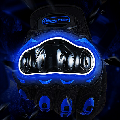 Puce Gaia racing motorcycle motocross riding dirt bike full finger gloves for tech accessories, with grip and reinforced palms.