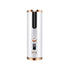 Puce Gaia cordless LCD auto rotating ceramic hair curler with digital display, showcasing its sleek design and curling barrel.