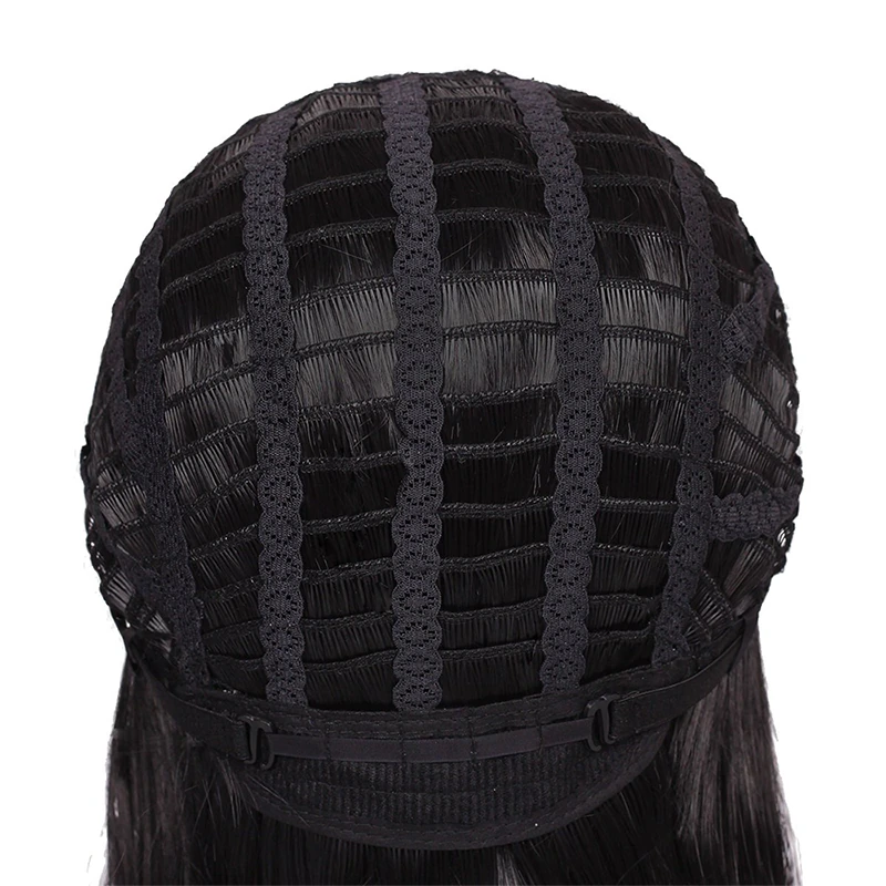 Long curly Brazilian human hair wig by Puce Gaia, front lace wig for women with wavy, natural-looking hair.