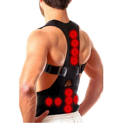 Puce Gaia magnetic posture corrector support shoulder brace belt band for back and shoulder alignment, tech accessories.