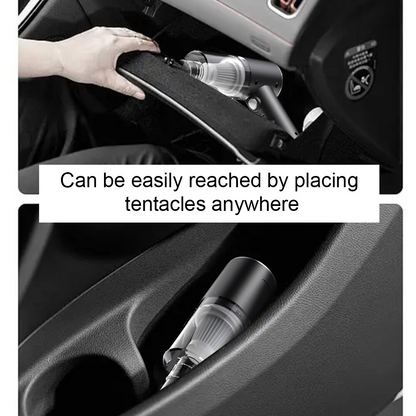 Puce Gaia 120W cordless handheld vacuum cleaner, small portable car auto vacuum with compact design and easy grip.
