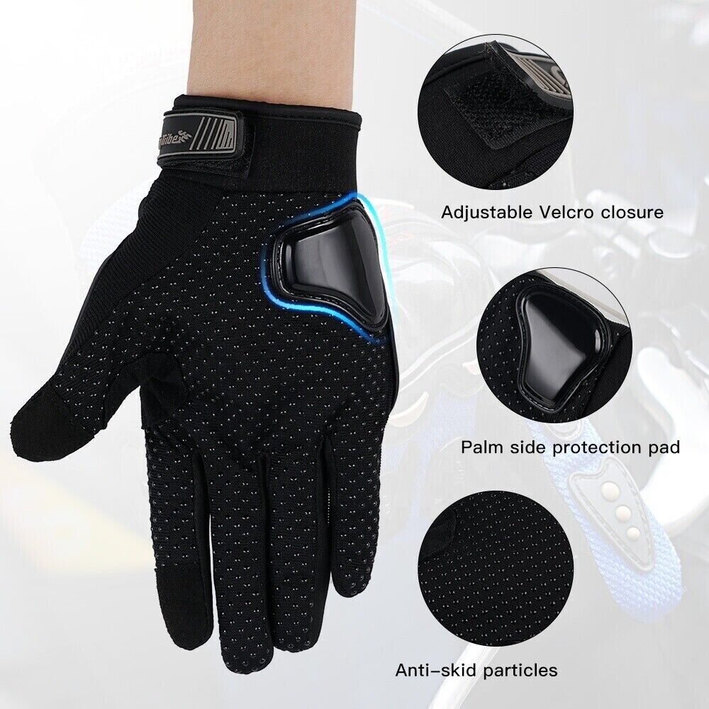 Puce Gaia full finger racing motorcycle motocross riding dirt bike gloves with reinforced palms and breathable fabric.